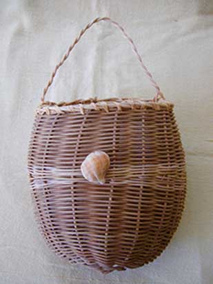 Rustic Shell Basket